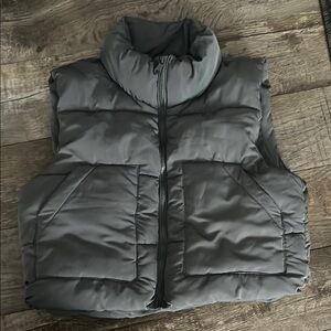 Gray Puffer Vest